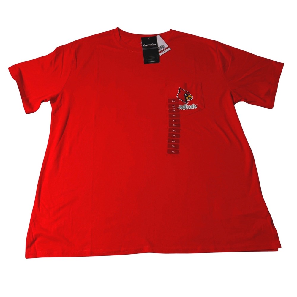 Captivating Mens St. Louis Cardinals MLB Pocket T-Shirt Red XL New